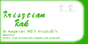 krisztian rak business card